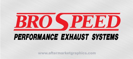 BroSpeed Performance Exhaust Decals - Pair (2 pieces)